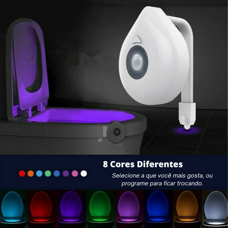 Luz Ambiente Com Sensor De Presença Light Toilet