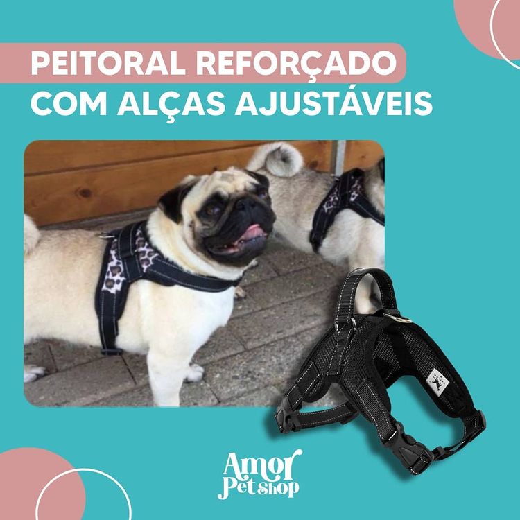 Peitoral  Reforçado com Alças ajustáveis