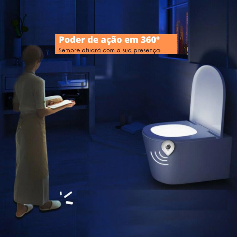 Luz Ambiente Com Sensor De Presença Light Toilet