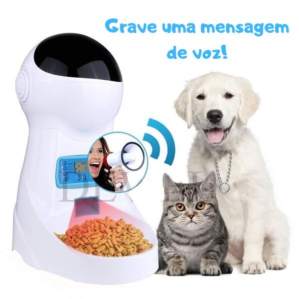 Alimentador HELLOPET® Programável Inteligente com Comando de Voz