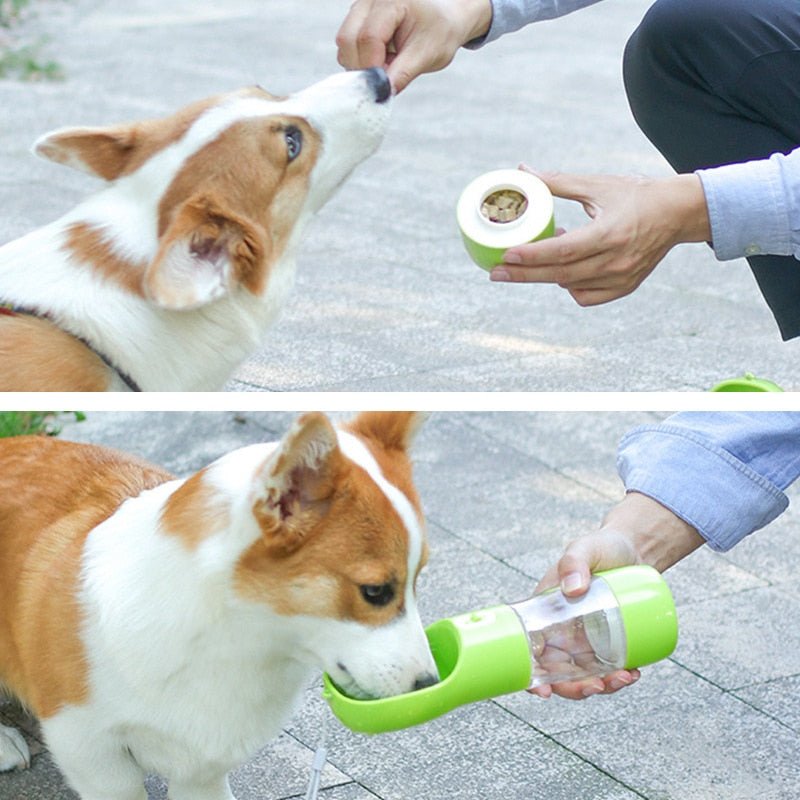 Bebedouro e Alimentador Portátil LOVE para Cães e Gatos