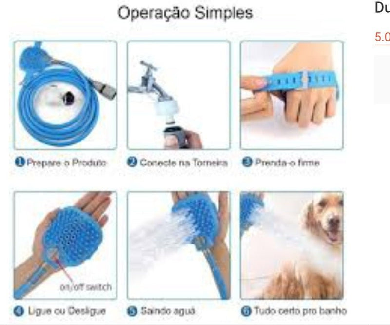 Chuveiro Pet com Massageador PET BATHING