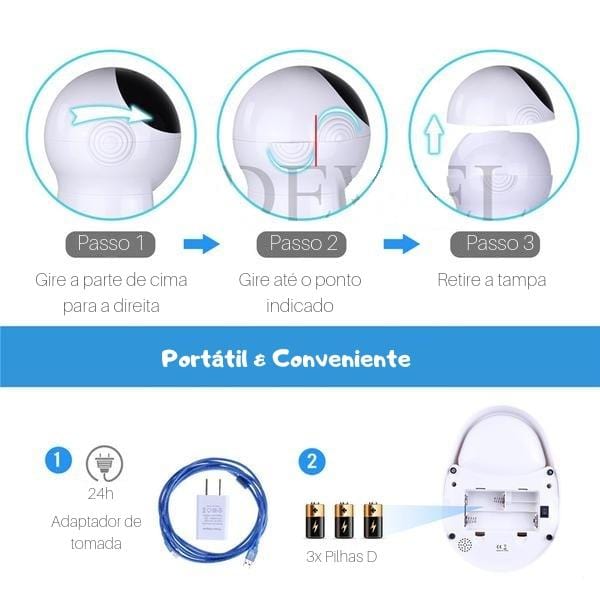 Alimentador HELLOPET® Programável Inteligente com Comando de Voz