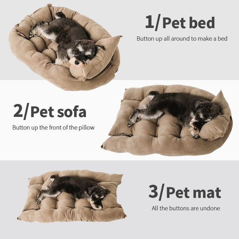 Cama Sofá para Cães e Gatos CONFORTPLUS 3 em 1