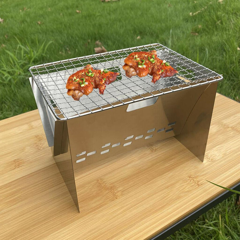 Mini Churrasqueira Desmontável Portátil Para Acampamento BBQ Grill