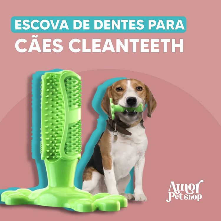 Escova de Dentes para Cães CLEANTEETH